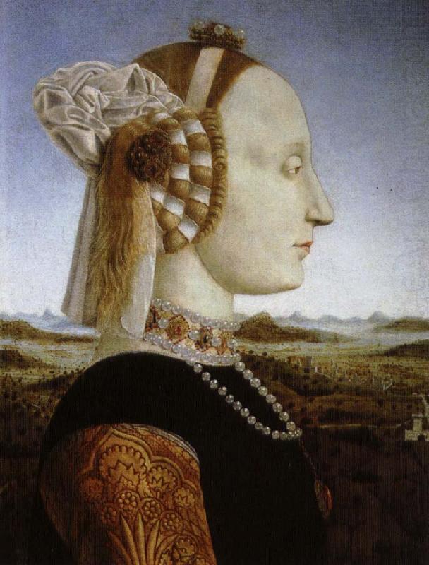 Piero della Francesca battista sforza.hustru till federico da montefeltro china oil painting image
